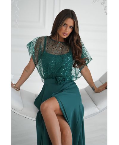 Vestito elegante verde - Eleonora