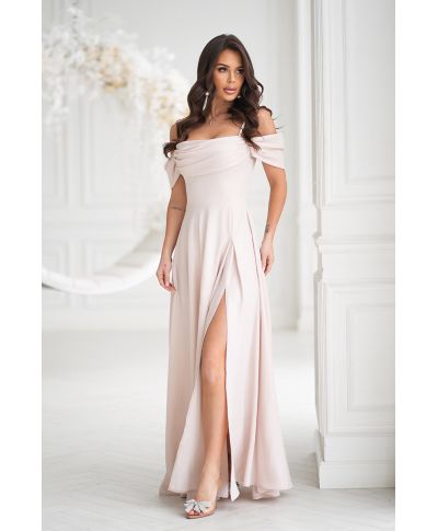 Vestito elegante da cerimonia - Oro - Costa