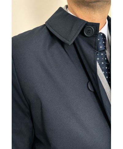 Trench uomo blu - Devon - Impermeabile e sopra abito - Ggoolfun.it