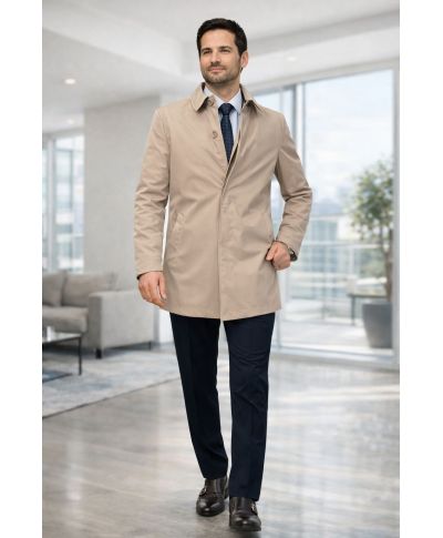 Trench uomo beige - Devon - Impermeabili e sopra abiti - Gogolfun.it
