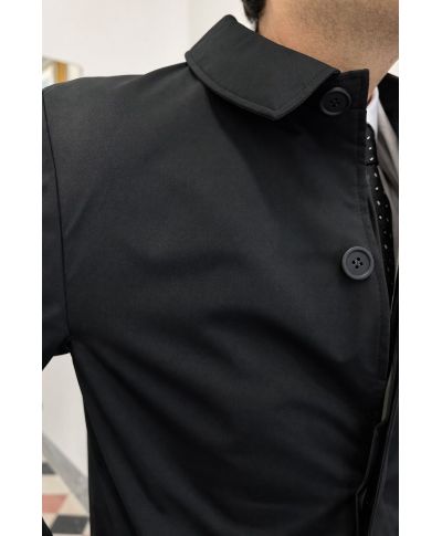 Trench uomo nero - Devon - Impermeabili e sopra abiti - Gogolfun.it