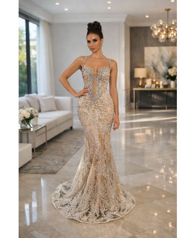 Vestito a sirena corpetto gioiello - Saturno