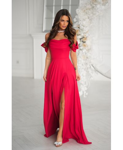 Abito elegante da cerimonia  rosso - Costa