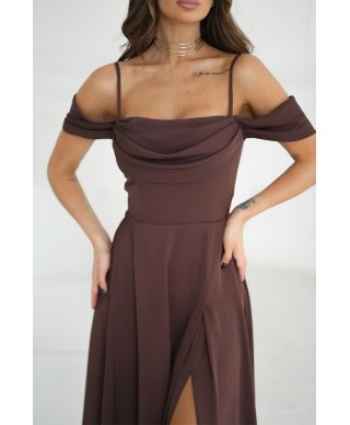 Abito da cerimonia cacao - COSTA