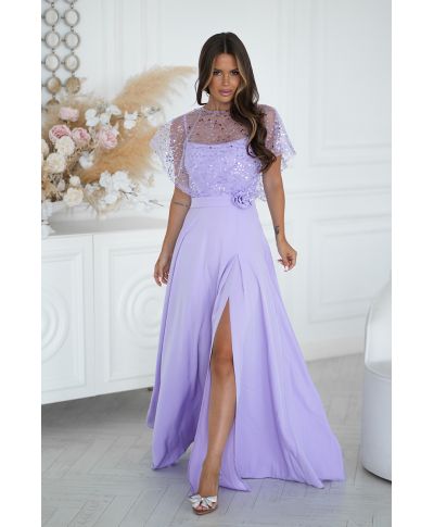 Vestito da cerimonia glicine - Eleonora