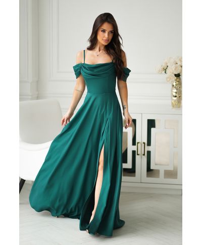 Vestito elegante da cerimonia verde - Costa