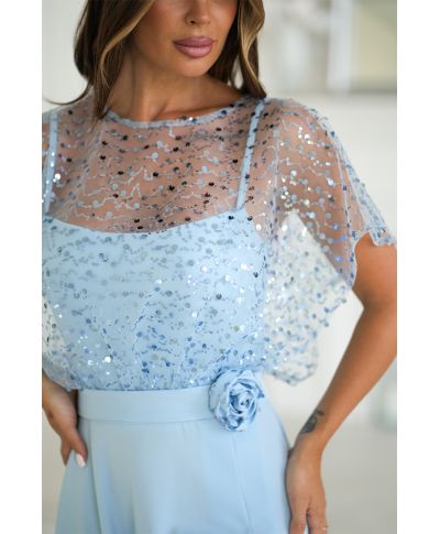 Abito elegante da cerimonia con spalle coperte - Eleonora