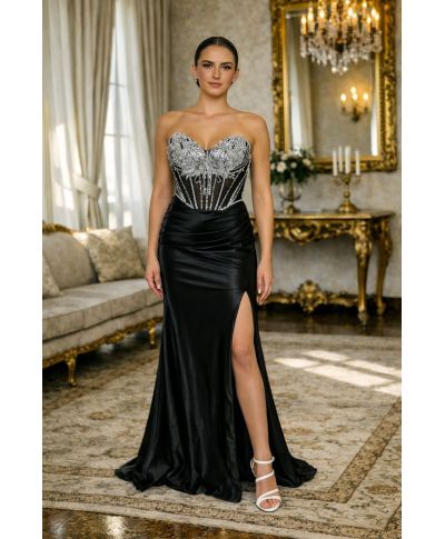 Vestito da cerimonia con corpetto gioiello - Nizza - Vestiti da diciottesimo - Gogolfun.it