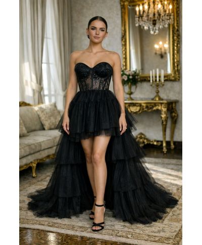 Abito diciottesimo con coda staccabile - Hura