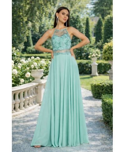 Abito da cerimonia con corpetto decorato - Francia