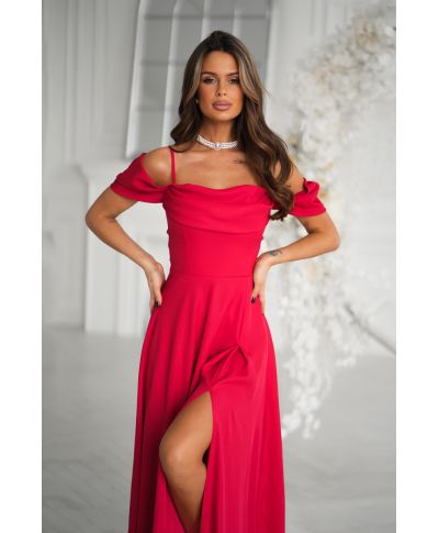 Abito elegante da cerimonia  rosso - Costa