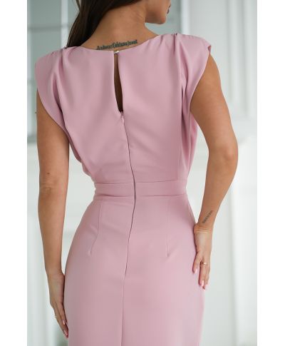 Vestito corto elegante - Tubino rosa cipria