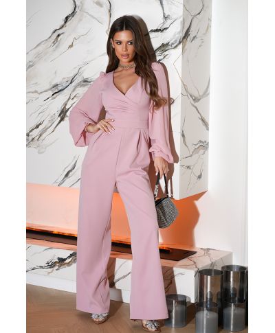 Tuta donna elegante - Con manichetta - Rosa