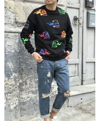 Felpa uomo, girocollo