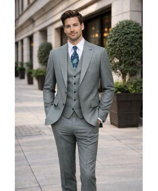 Abito uomo verde salvia, Gilet monopetto - Monza - Gogolfun.it