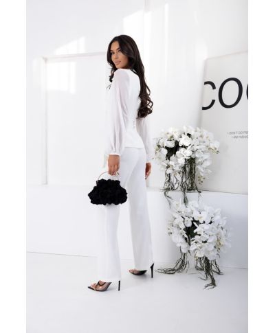 Completo elegante con pantaloni palazzo - Rozalia - Battesimo, comunioni - Gogolfun.it