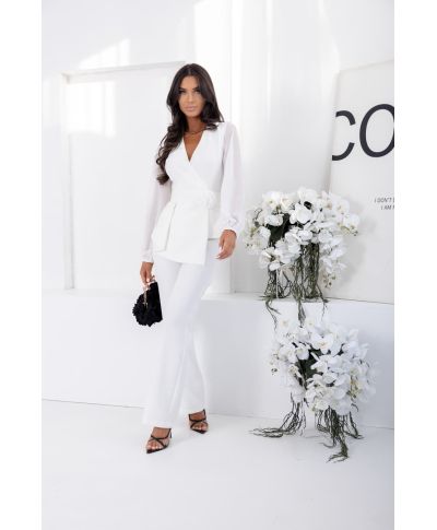 Completo elegante con pantaloni palazzo - Rozalia - Battesimo, comunioni - Gogolfun.it