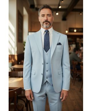 Abito uomo con gilet, estivo - Modello Joe, tessuto particolare