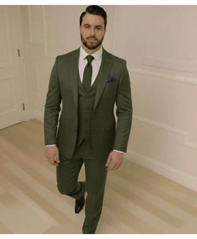 Abito uomo verde, con gilet - Gogolfun.it