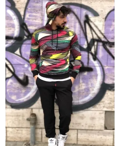 Felpa, con cappuccio - Hoodie multicolor