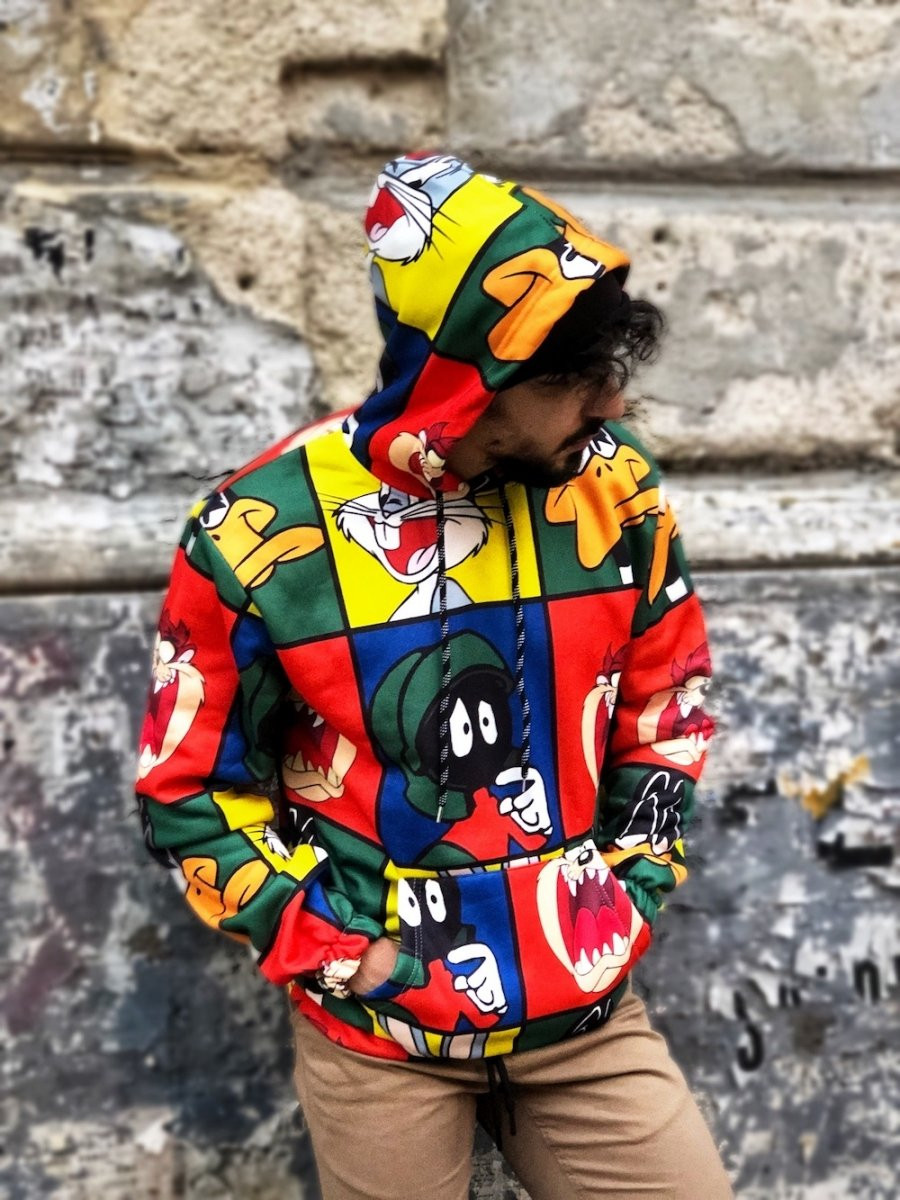 Felpa Con Cappuccio Unisex Stampa 3D Spaziale – Hgvoetty – Multicolore