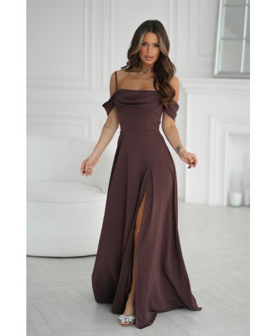 Abito da cerimonia cacao - COSTA