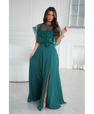 Vestito elegante verde - Eleonora