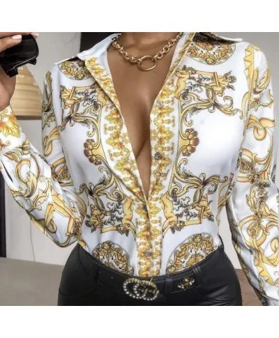 Blusa elegante - Fantasia Versace
