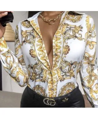 Blusa elegante - Fantasia Versace