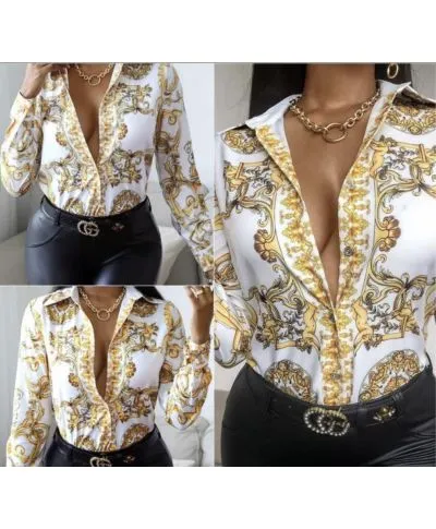 Blusa elegante - Fantasia Versace
