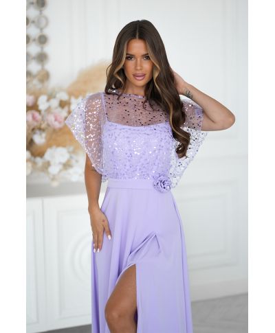 Vestito da cerimonia glicine - Eleonora