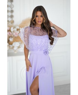 Vestito da cerimonia glicine - Eleonora