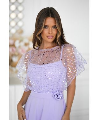 Vestito da cerimonia glicine - Eleonora