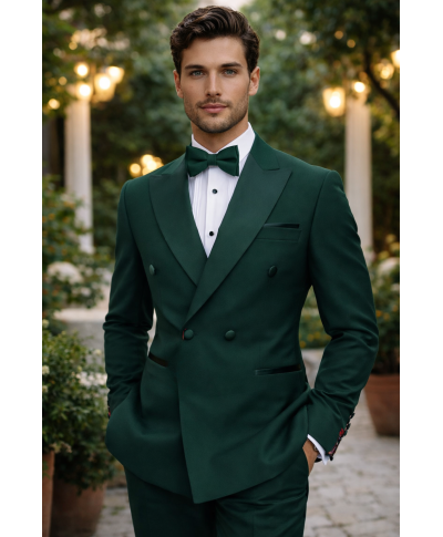 Smoking uomo doppiopetto verde - Jacob - Cerimonia uomo online - Gogolfun.it