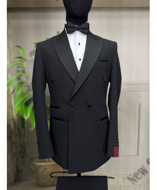 Smoking uomo nero, doppiopetto - Jacob