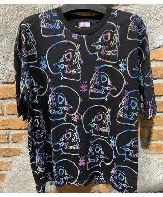 T shirt, teschio cool, over