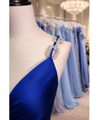 Abito da cerimonia blu cobalto, tg curvy - Zosia - Abiti da cerimonia taglie comode - Gogolfun.it