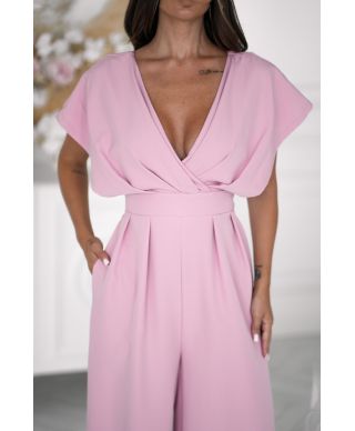 Tuta elegante da cerimonia rosa cipria - Kil