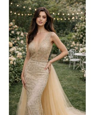 Abito a sirena oro - Coda staccabile - Abiti diciottesimo compleanno -  Gogolfun.it