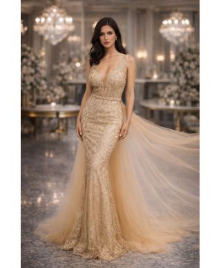 Abito a sirena oro - Coda staccabile - Abiti diciottesimo compleanno -  Gogolfun.it