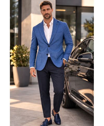 Giacca blu sportiva, Tolosa - Paul Miranda - Abbigliamento uomo online - Gogolfun.it