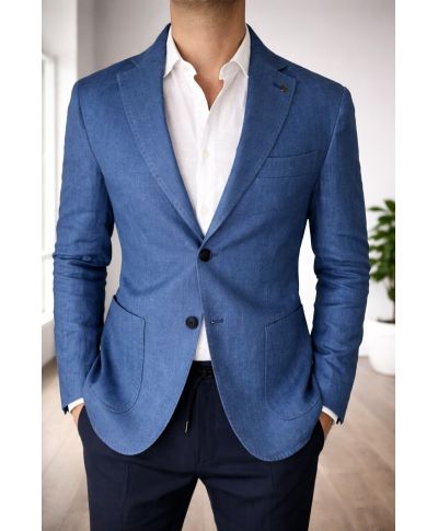 Giacca blu sportiva, Tolosa - Paul Miranda - Abbigliamento uomo online - Gogolfun.it