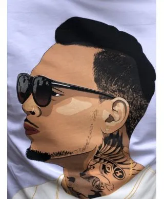 Felpa, bianca manica lunga - Felpa, girocollo modello hip hop