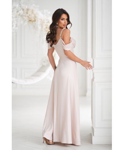 Vestito elegante da cerimonia - Oro - Costa