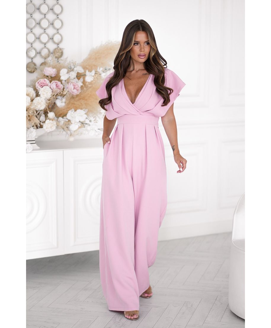 Tuta elegante da cerimonia rosa cipria - Kil