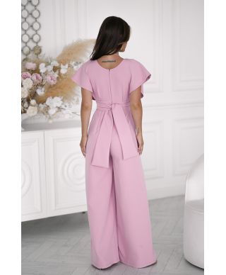 Tuta elegante da cerimonia rosa cipria - Kil