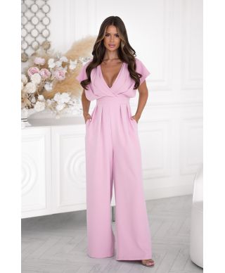 Tuta elegante da cerimonia rosa cipria - Kil