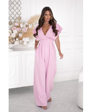 Tuta elegante da cerimonia rosa cipria - Kil