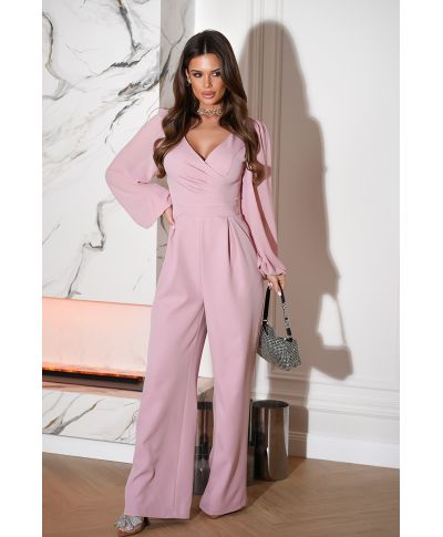 Tuta donna elegante - Con manichetta - Rosa