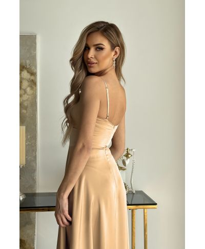 Vestito da cerimonia - In raso – Oro